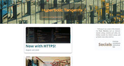 Desktop Screenshot of hyperbolictangents.com